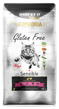 BIOFEED EUPHORIA SENSIBLE karma dla kota bez glutenu Indyk&Królik 1,5kg
