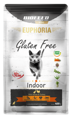 BIOFEED EUPHORIA INDOOR karma dla kota bez glutenu Indyk&Gęś 400 g